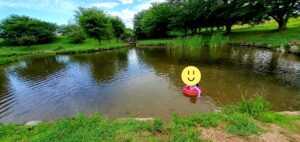 【岡山県岡山市中区水遊びお花見】百間川せせらぎ広場(ひゃっけんがわせせらぎひろば)